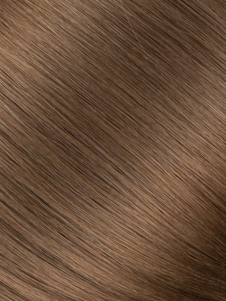 BELLAMI Professional Keratin Tip 22" 25g  Ash Brown #8 Natural Straight Hair Extensions
