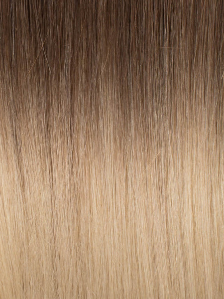 BELLAMI Professional Keratin Tip 16" 25g  Brown Blonde #8/#12 Rooted Straight Hair Extensions