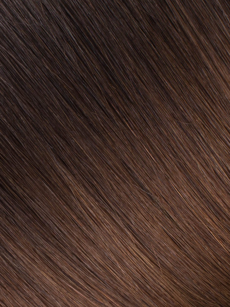 BELLAMI Professional Volume Wefts 24" 175g  Mochachino Brown/Chestnut Brown #1C/#6 Ombre Straight Hair Extensions
