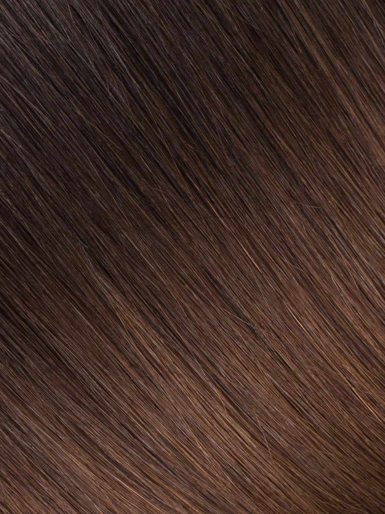 BELLAMI Professional Keratin Tip 20" 25g  Mochachino Brown/Chestnut Brown #1C/#6 Ombre Straight Hair Extensions