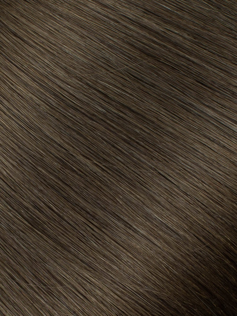 BELLAMI Professional Keratin Tip 18" 25g  Walnut Brown #3 Natural Straight Hair Extensions